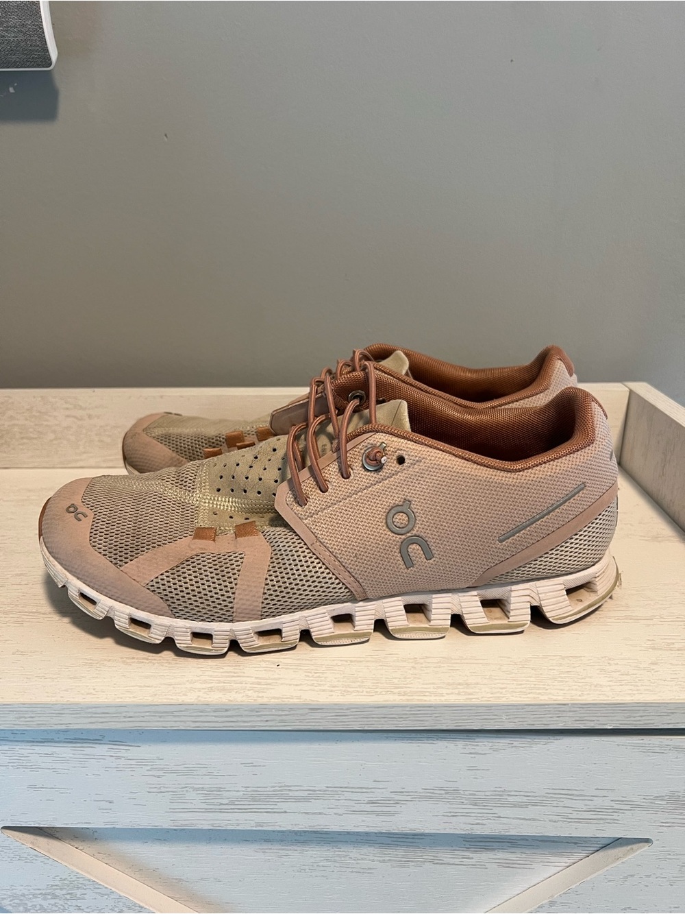 On Running Men's Cloud Sneakers in Blush Pink